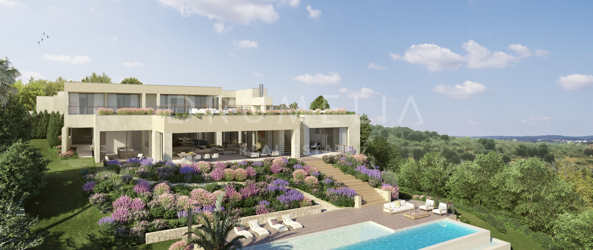 Stylish Frontline Golf New Contemporary House, Los Flamingos Golf, Benahavis