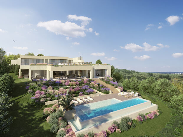 Elegante villa contemporánea en primera línea de golf, Los Flamingos Golf, Benahavis