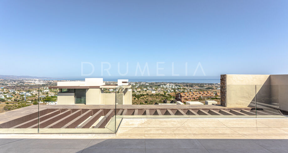 Nouvelle magnifique villa de luxe de style contemporain en construction, Benahavis