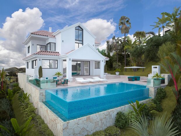 Magnífica parcela con un moderno proyecto de villa de lujo, Capanes Sur