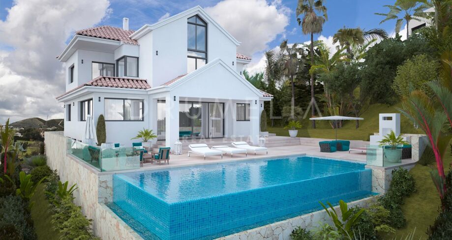 Superb Plot with Modern Luxury Villa Project and Sea Views, Capanes Sur