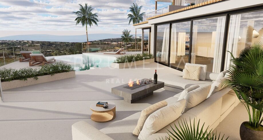 Villa moderne exclusive à Elviria avec vues mer et montagne – Prête pour 2025