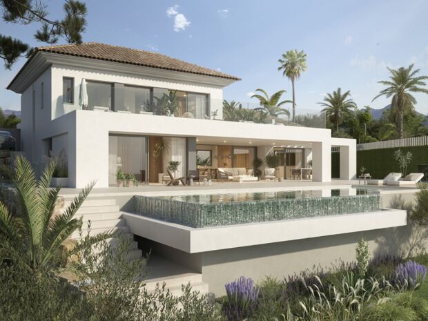 Luxe villa met panoramisch uitzicht in Oost-Marbella