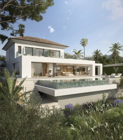 Lyxvilla med panoramautsikt i östra Marbella