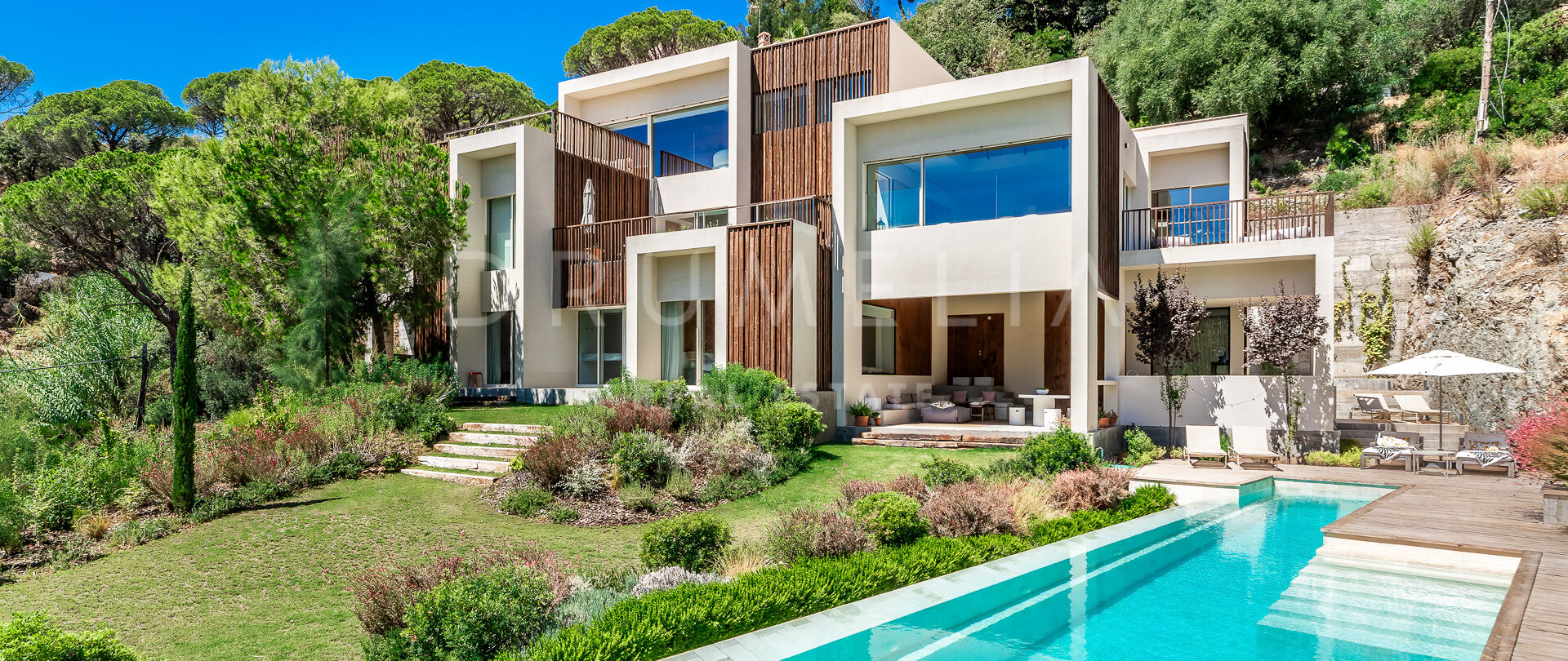 Nowoczesna willa z panoramicznymi widokami w El Madroñal, Benahavís