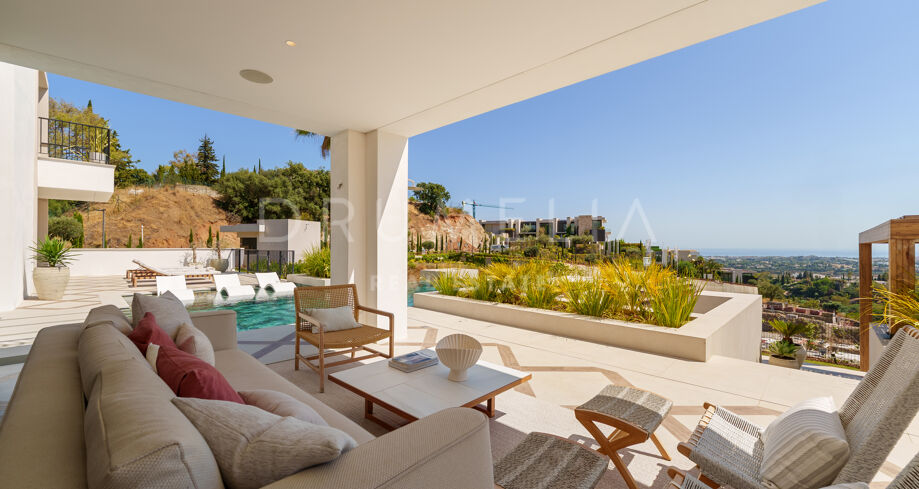 Elegante Villa mit 5 Schlafzimmern in The Hills La Quinta mit Meerblick, Pool & modernen Annehmlichkeiten