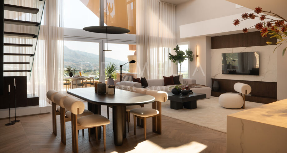 Totalrenovert penthouse med privat takbasseng i Marbella