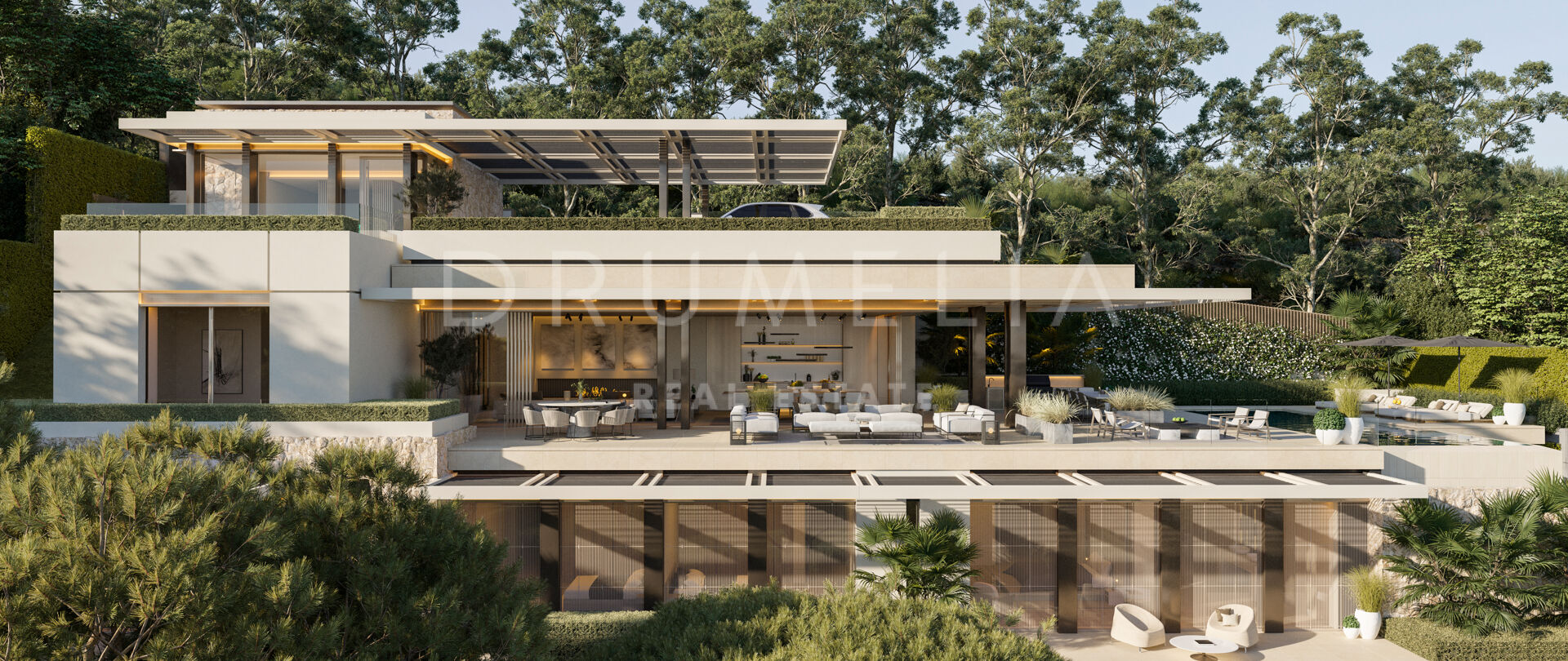 Willa z widokiem na pole golfowe i prywatną strefą wellness w La Quinta Golf, Benahavís