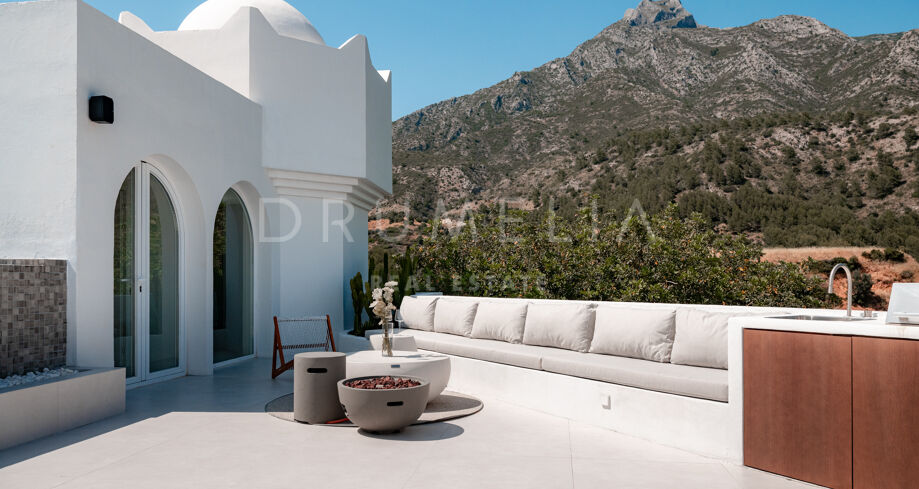 Dupleks penthouse med privat basseng og panoramautsikt over havet i Jardines Colgantes, Golden Mile