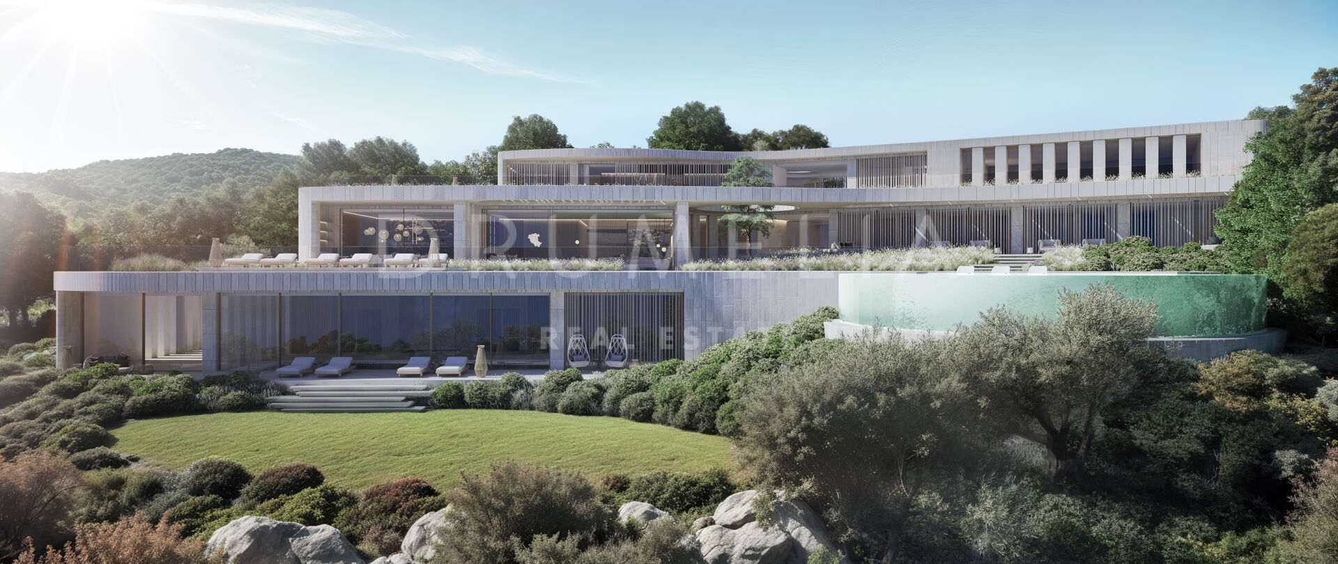 Zeitgenössisches Projekt entworfen von ARK in La Reserva de Sotogrande