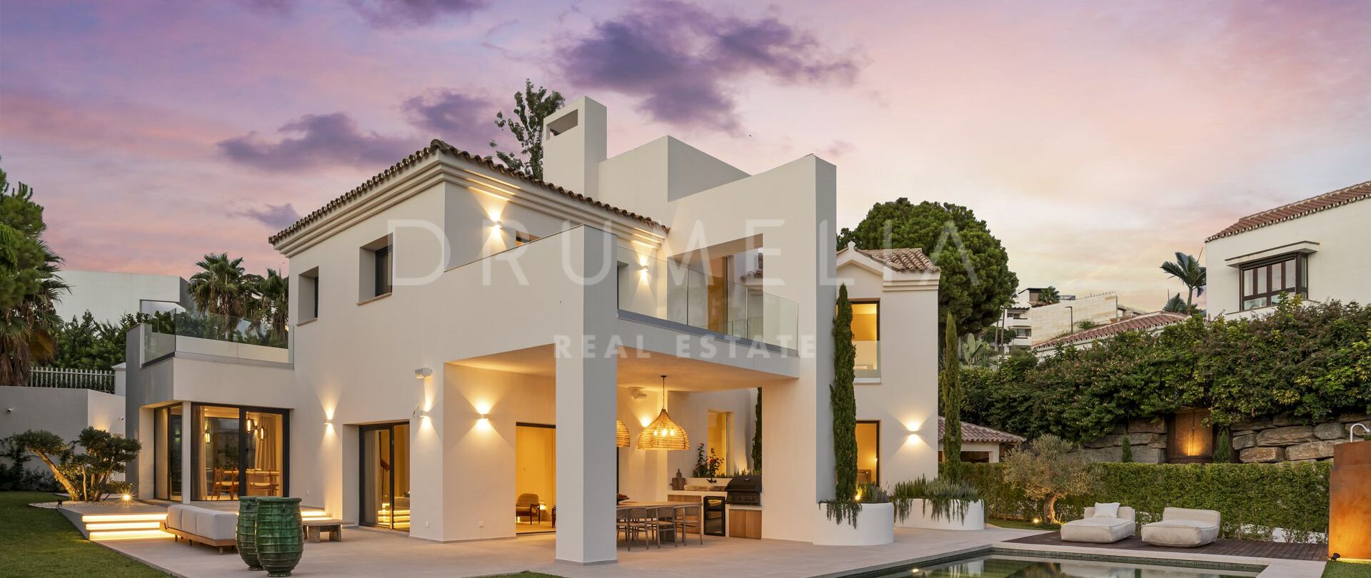 Элегантная полностью отремонтированная вилла в Ла Алькерии, Бенахавис