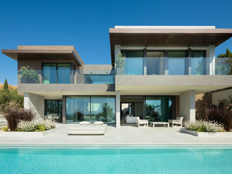 Moderne Luxe Villa met Panoramisch Zeezicht in Los Flamingos, Benahavís