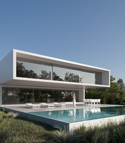 Designgerichte villa binnen Estepona Golf