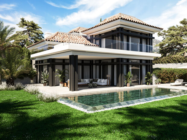 Moderne Villa mit 4 Schlafzimmern in Lomas del Rey, Marbella