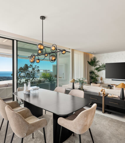 Elegant modern penthouse met zeezicht in Palo Alto, Ojén