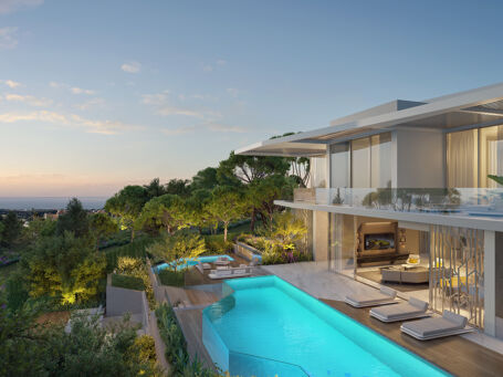 Elegante gloednieuwe villa te koop in La Alqueria, Benahavís