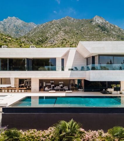 Contemporary Mediterranean Villa in Cascada de Camoján with Exceptional Privacy and Panoramic Views