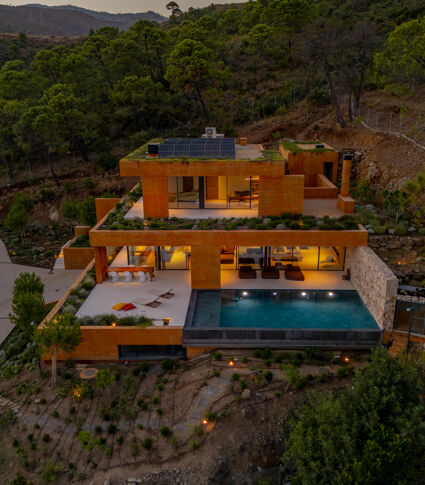 Total Privacy and Views in a Bold Hillside Villa in Monte Mayor Benahavis
