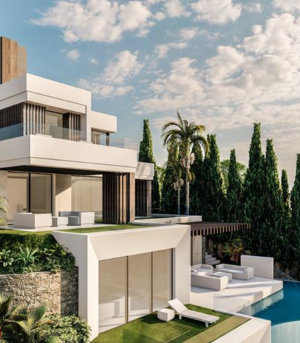 Exceptionell tomt med projekt för en 1 146 m² modern villa i hjärtat av Puerto Banús