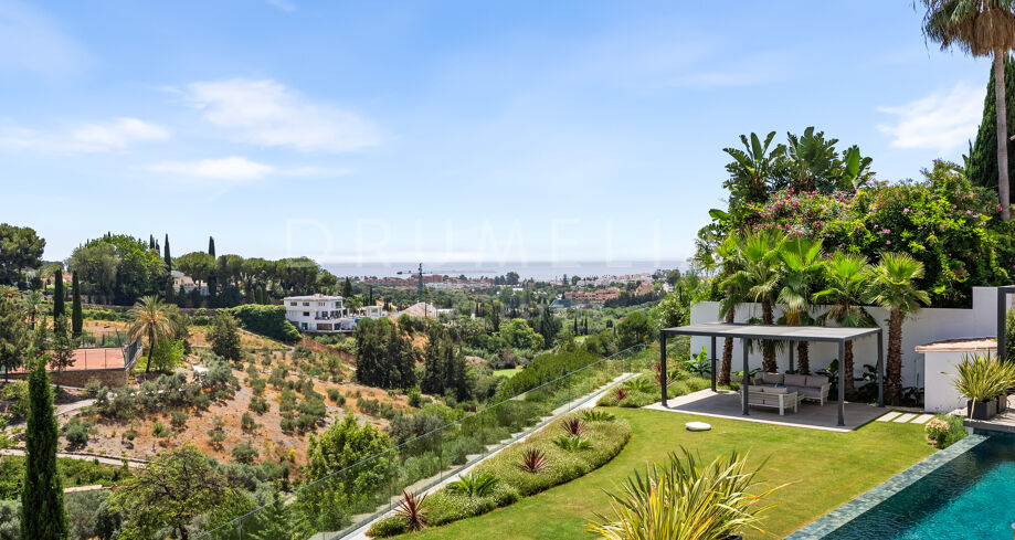 Modern Villa med Havsutsikt i Los Flamingos, Benahavís