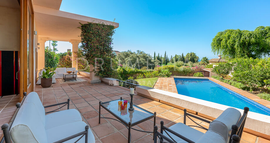 Villa Familiale de Luxe avec Vue sur Mer à El Rosario, Marbella