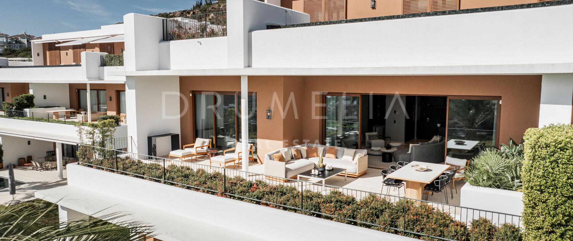 Golfleilighet i første linje med panoramautsikt i Finca Cortesin, Casares