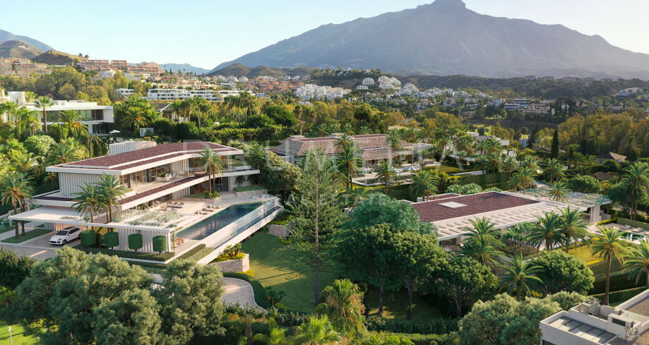 Exklusives erhöhtes Grundstück mit atemberaubender Aussicht in La Cerquilla, Nueva Andalucía