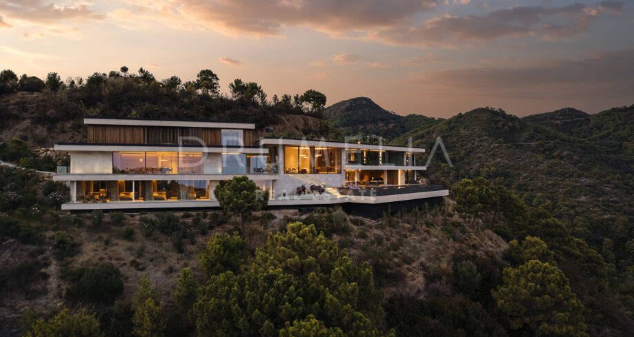 Casa Cuiabá - Nouvelle villa de luxe moderne et écologique avec vue panoramique sur la mer dans le fabuleux quartier de Monte Mayor, Benahavis