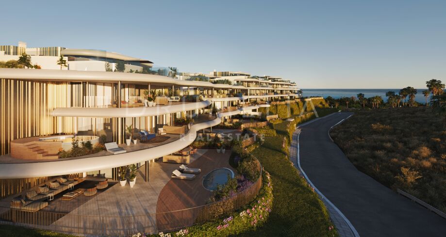 Gloednieuw luxe appartement in La Quinta met panoramisch uitzicht op zee