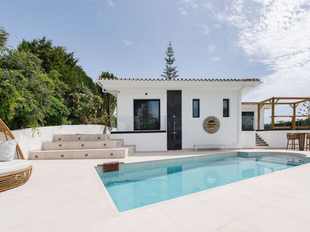 Maison Moderne avec Vue sur Mer à Marbella Est