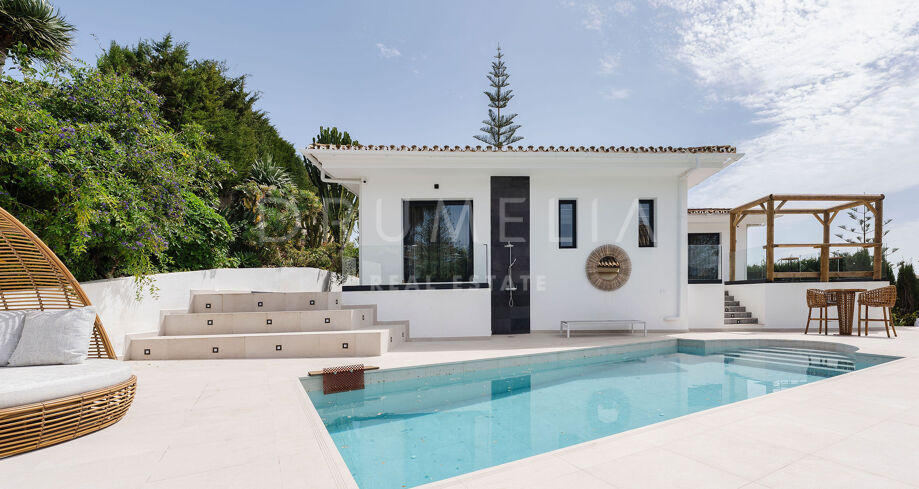 Maison Moderne avec Vue sur Mer à Marbella Est