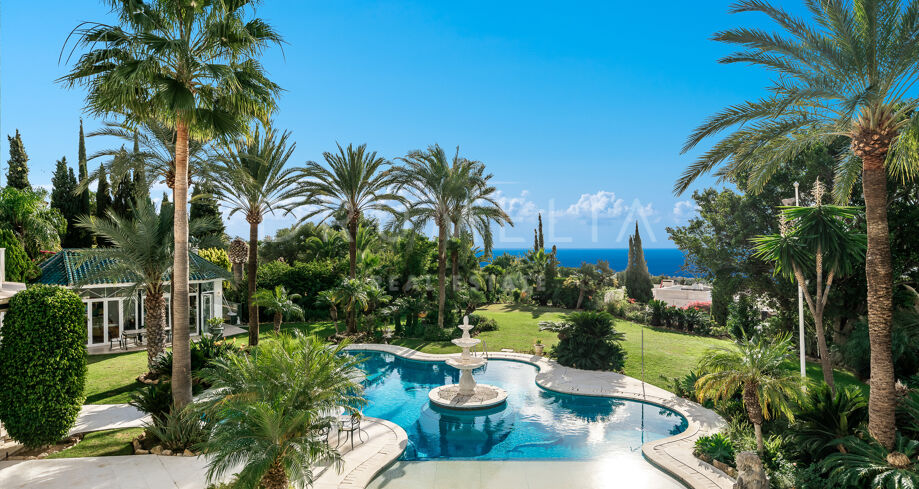 Iconic Estate with Panoramic Sea Views in Cascada de Camoján, Marbella