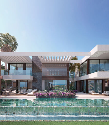 Off- Plan Luxe Villa Project: met uitzicht op zee en de bergen en op maat gemaakte voorzieningen in het hart van Nueva Andalucia