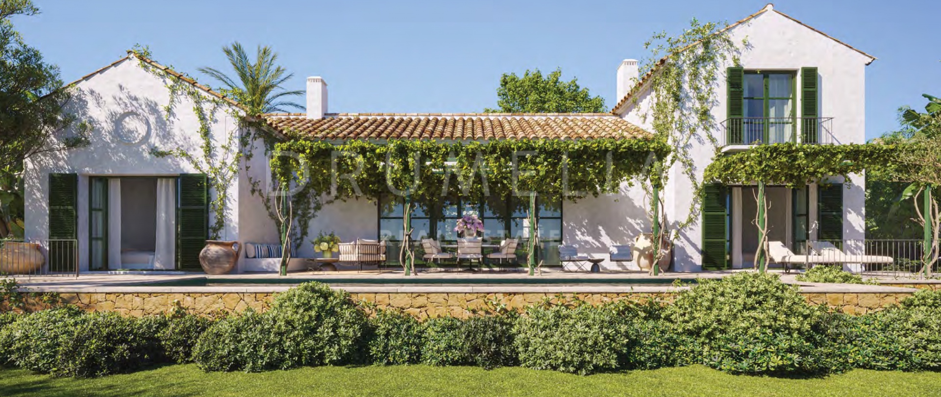 Изысканное средиземноморское поместье с панорамными видами и роскошными удобствами в Finca Cortesin