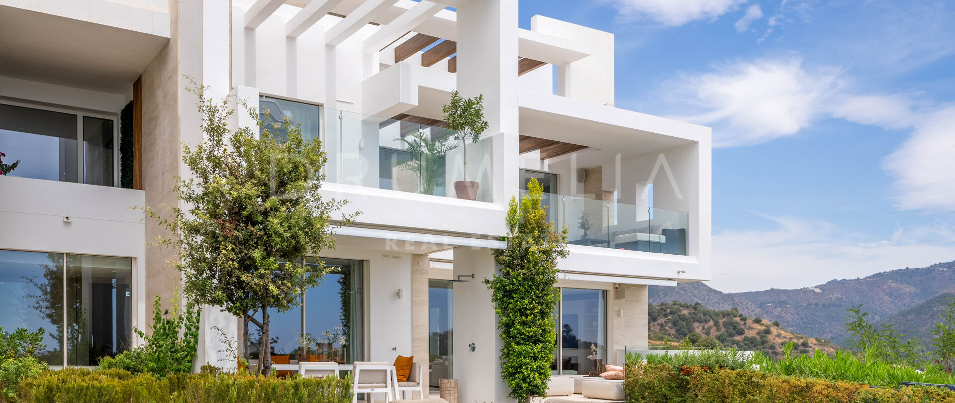 Casa Helios - Luxuriöse Erdgeschosswohnung in Palo Alto, Ojen mit Panoramablick auf das Meer nur wenige Minuten von Marbella entfernt