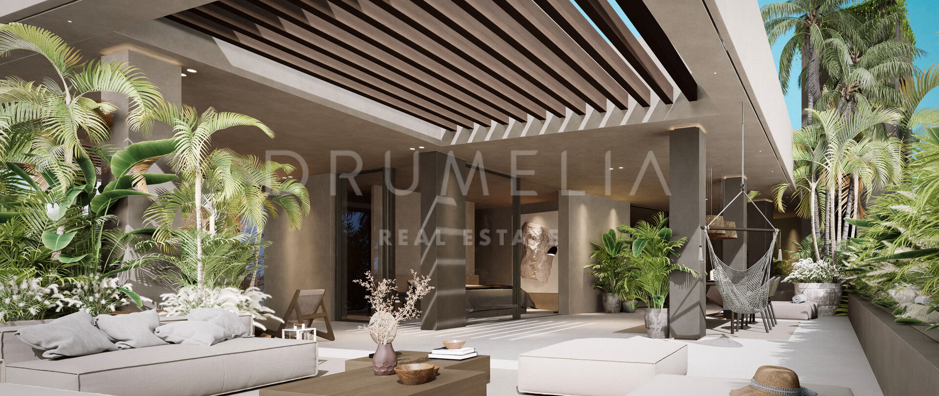 Villa i Nueva Andalucía, Marbella med tropiske hager og evighetsbasseng