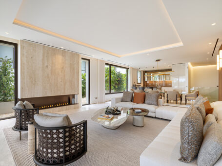 FENDI CASA Designed Duplex Ground Floor Apartment with Private Entertainment Level on Marbella’s Golden Mile
