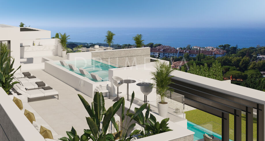 Contemporary Sea-View Villa Project in a Gated Community on Marbella’s Golden Mile