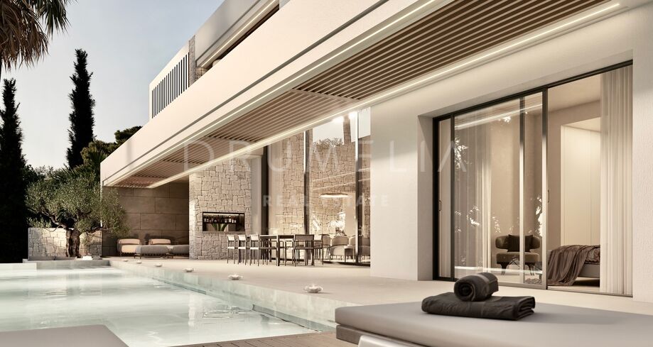 Parcela con Vistas Abiertas y Proyecto de Villa Contemporánea en Elviria, Marbella Este