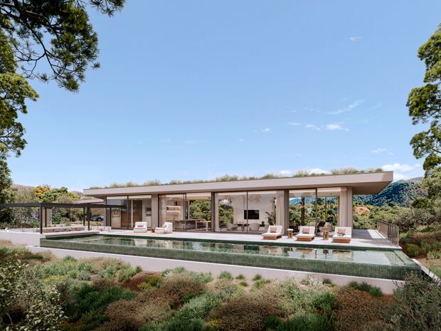 Moderne villa med panoramautsikt i Monte Mayor, Benahavís