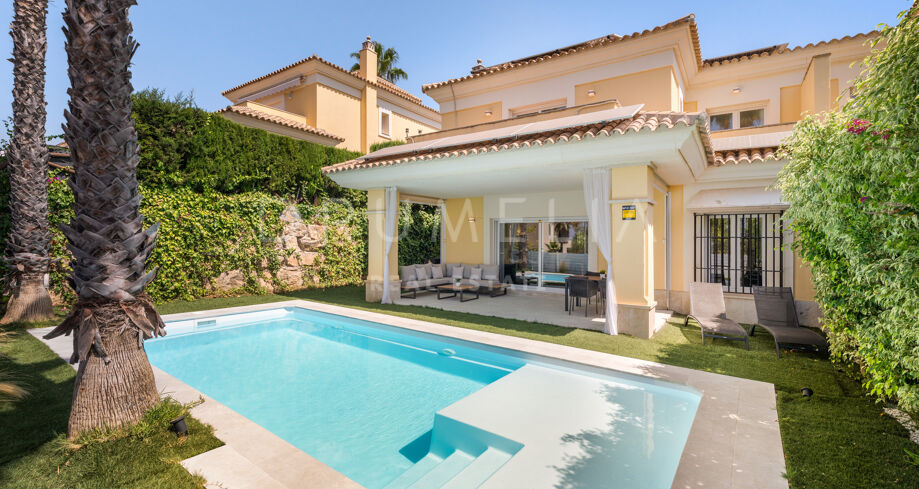 Elegant familjevilla i ett prestigefyllt, gated community i Santa Clara