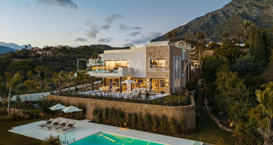 Villa de luxe avec vue mer à Marbella Hill Club