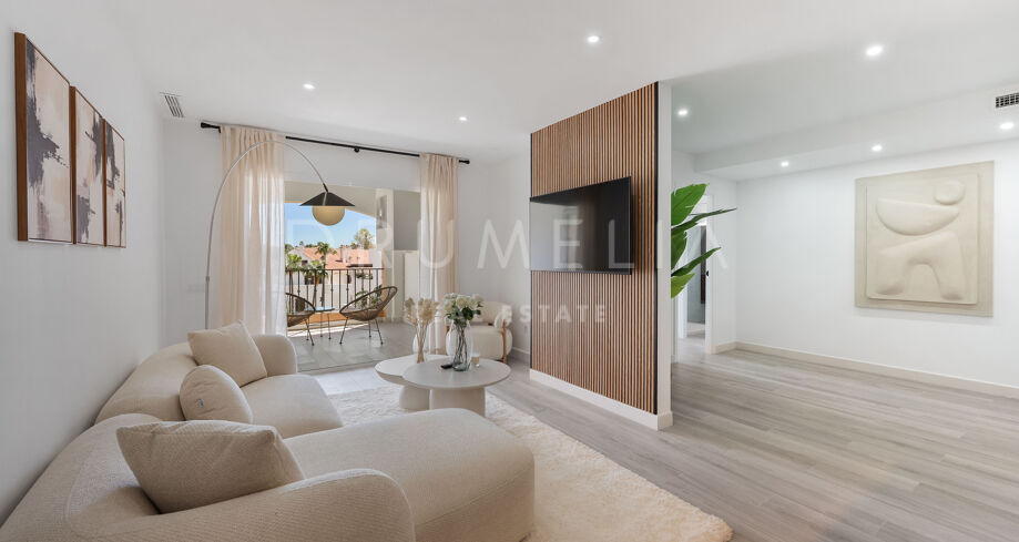 Renovated apartment in Nueva Andalucía, walk to Puerto Banús