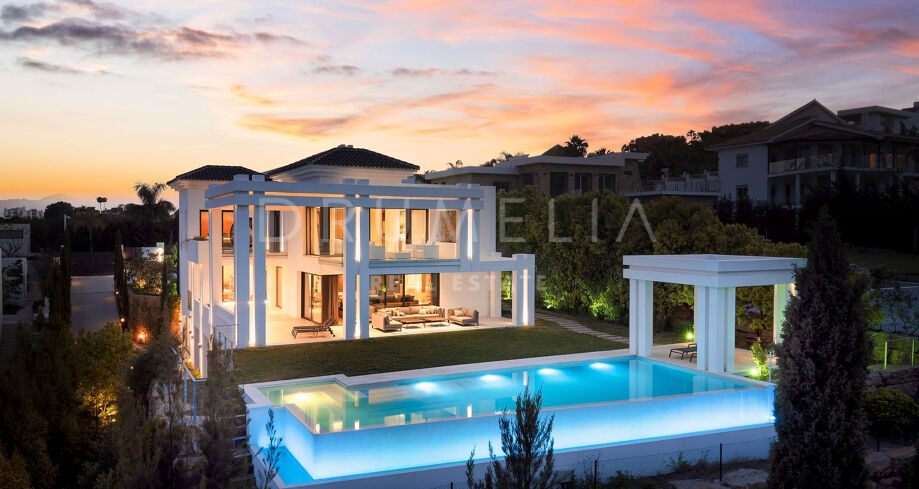 Villa met zeezicht en privézwembad in Los Flamingos