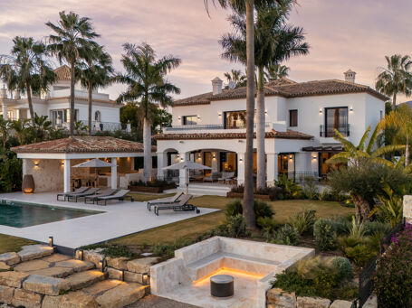 Renovierte Villa mit Panoramablick in Los Flamingos, Benahavís