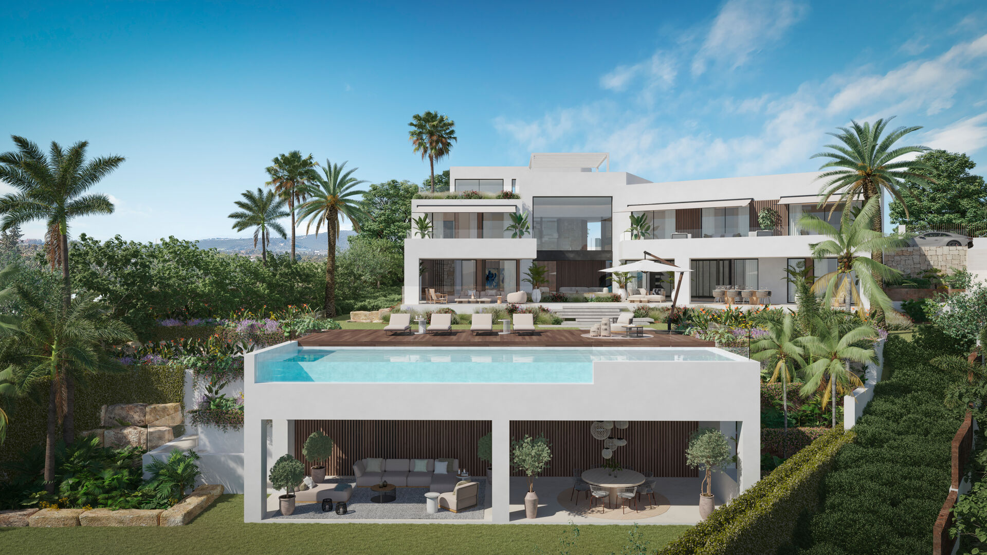 The Oasys - Luxury Contemporary Villa in Cascada de Camoján Offering Privacy and Open Sea Views