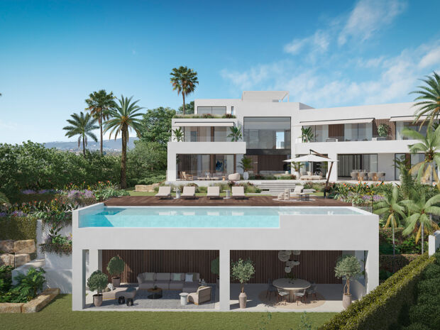 The Oasys - Villa contemporaine de luxe à Cascada de Camoján, offrant intimité et vues mer dégagées