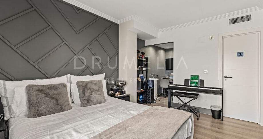 Appartement met zee- en golfzicht in Los Flamingos, Benahavís