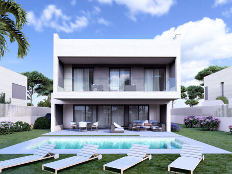 Luksusvilla i Cumbres de Elviria med privat basseng og hage