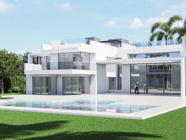 Nieuwe villa in aanbouw, Guadalmina Baja, Marbella